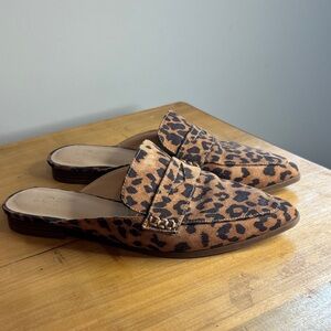 LOFT Leopard Print Mules